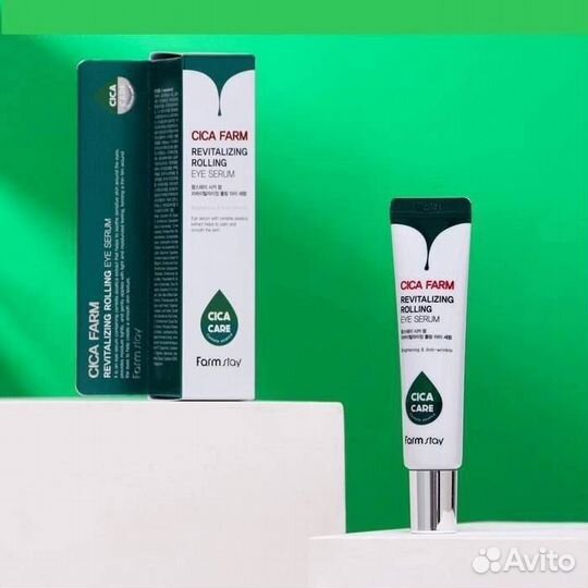 Сыворотка-роллер cica farm для кожи вокруг глаз