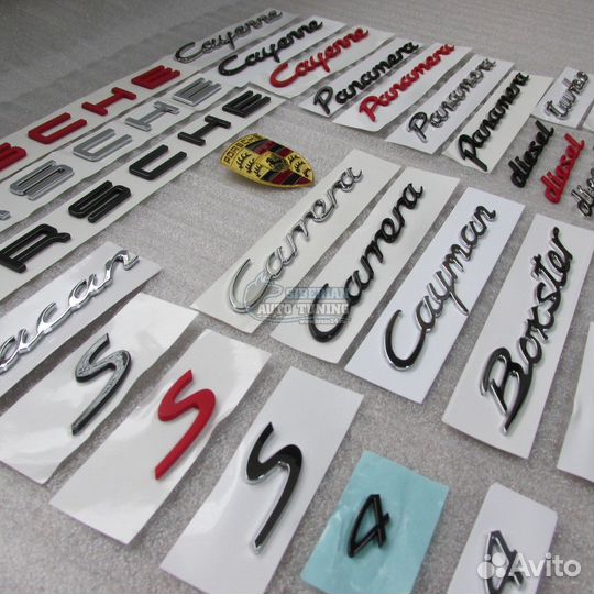 Оригинальные Эмблемы шильдики надписи Porsche разн