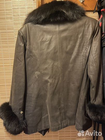 Куртка кожаная женская 46 48