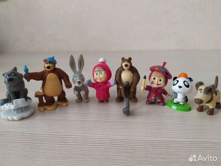 Фигурки Чупа-чупс, Маша и медведь, Том и Джери