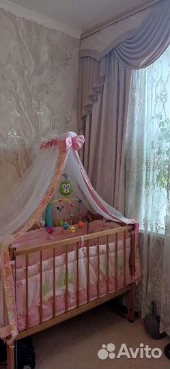 Детская кроватка с балдахином