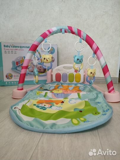 Детский игровой коврик с пианино