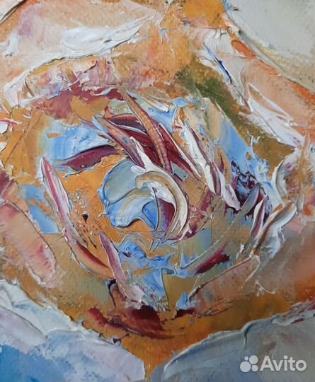 Картина маслом на холсте цветы