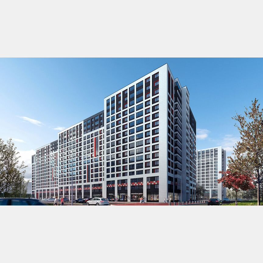 2-к. квартира, 55,5 м², 3/16 эт.