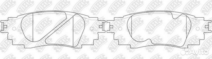 Nibk PN1854 Колодки тормозные toyota camry 17- зад