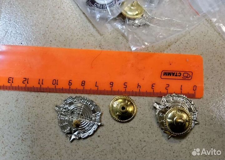 Знак нагрудный Снайпер Тяжелый Сплав нейзильбер