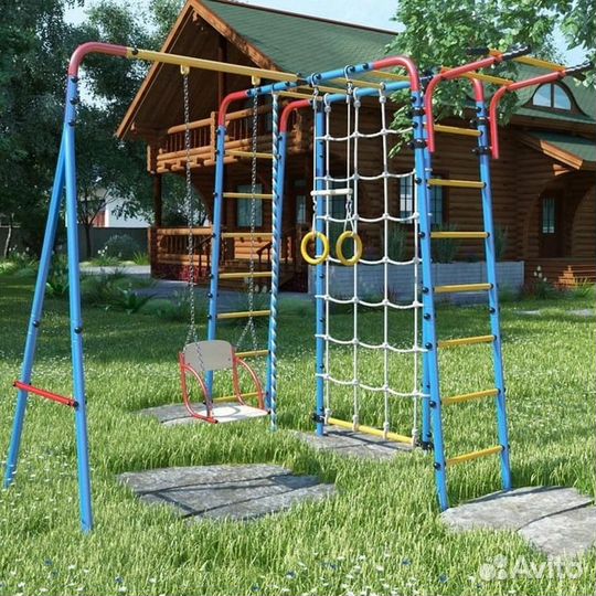 Купить Уличный Дачник Атлет с сеткой для лазания