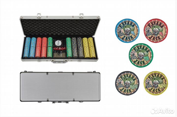 Покерный набор Nevada Jack Ceramic 500 фишек