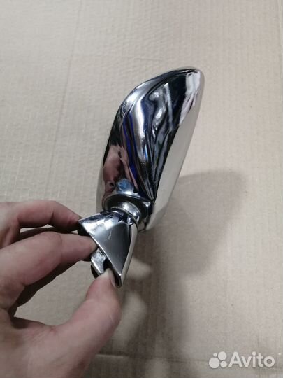 Правое зеркало газ 2402 Волга хром