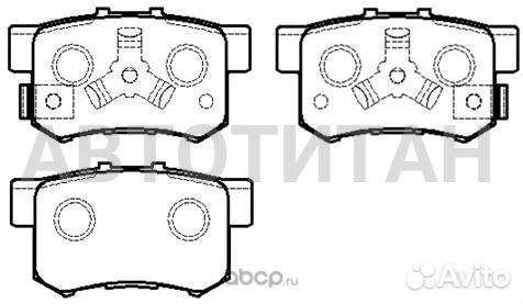 Колодки тормозные дисковые honda: CR-V 04.9