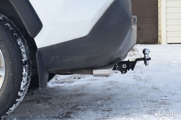 Фаркоп (тсу) квадрат, для Toyota RAV4 с 2019