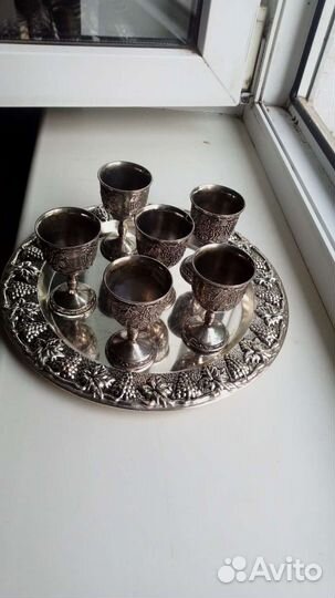 Подарочный набор рюмки на подносе