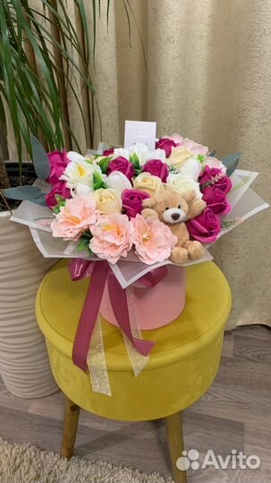 Букет из мыльных роз, букеты к дню рождения