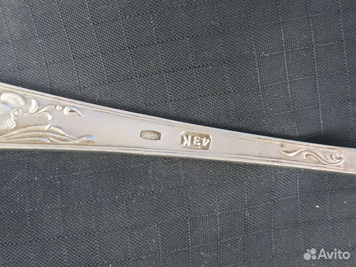 Вилка для лимона серебро 875 СССР