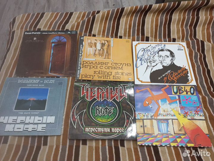 Виниловые пластинки русский и зарубежный рок