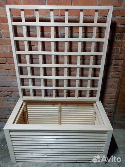 Кашпо для цветов деревянное напольное