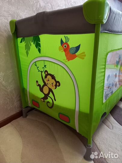 Детская кровать манеж с матрасом