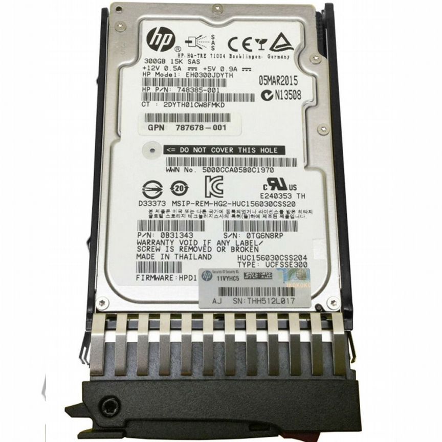 [787640-001] Жесткий Диск Hp J9f40a 300gb 15k Msa 787640-001