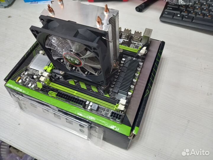 Связка 16 ядер E5-2650v2 3.4Ghz Tb+мать X79+Кулер