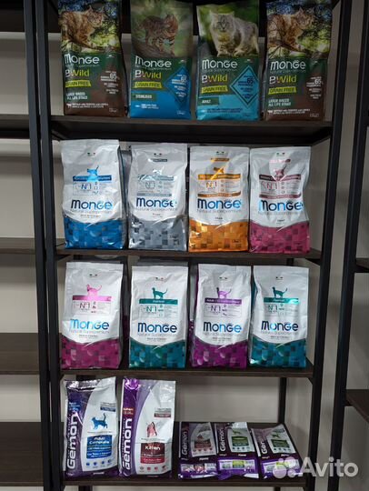Корм Monge, Gemon для кошек и собак в ассортименте