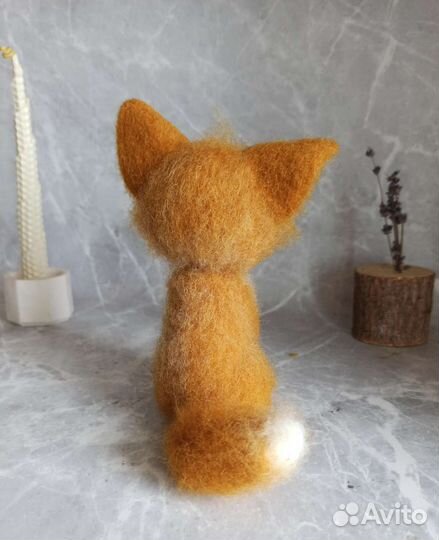 Лиса интерьерная игрушка