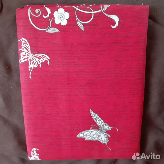 Простынь хлопок, полисатин - 2 сп, евро