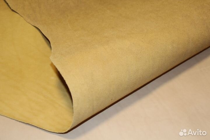 Кожа. Юфть. Цвет пшеничный. 1,2-1,4 мм