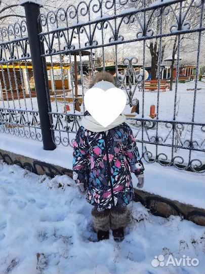 Зимнее пальто для девочки 116-122