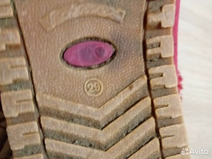 Ботинки зимние для девочки. Размер 29