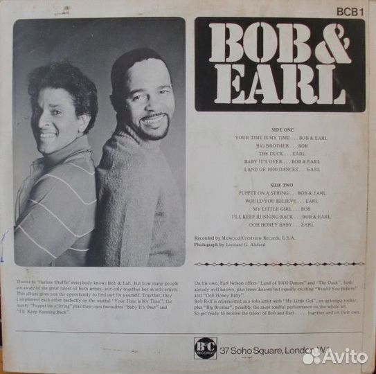 LP.Bob & Earl - Bob & Earl - 1969