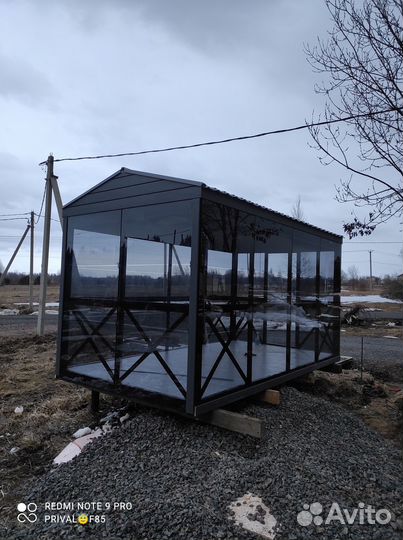 Беседка экслюзив зкаленое стекло