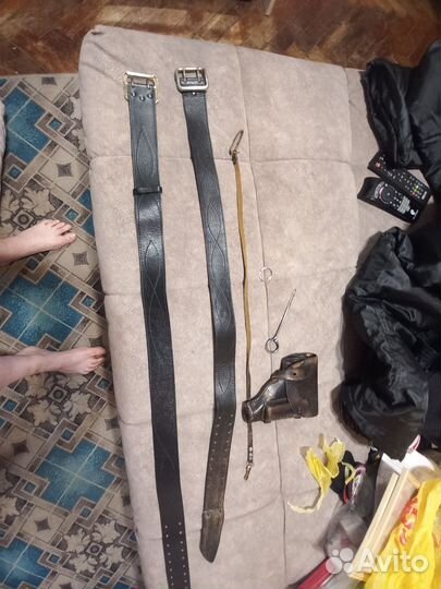 Ремень кожаный уставной, кабура бу