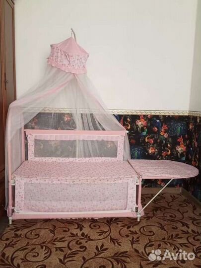 Кровать с балдахином + автолюлька