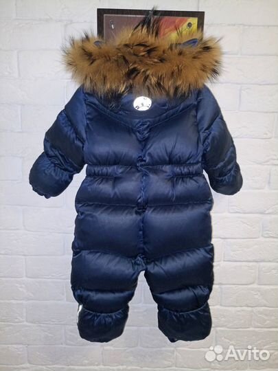 Комбинезон arctiline 74 конверт на пуху, мех енот