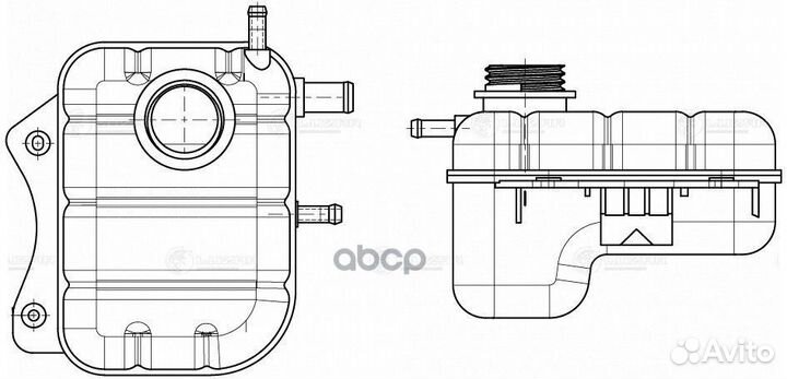 Бачок расширит. охл. жидкости для а/м ChevroleT