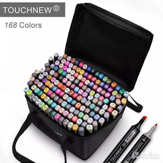 Маркеры для рисования TouchNew. Набор 168 цветов