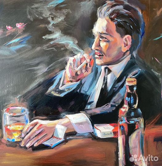 Картина маслом Брутальный мужчина