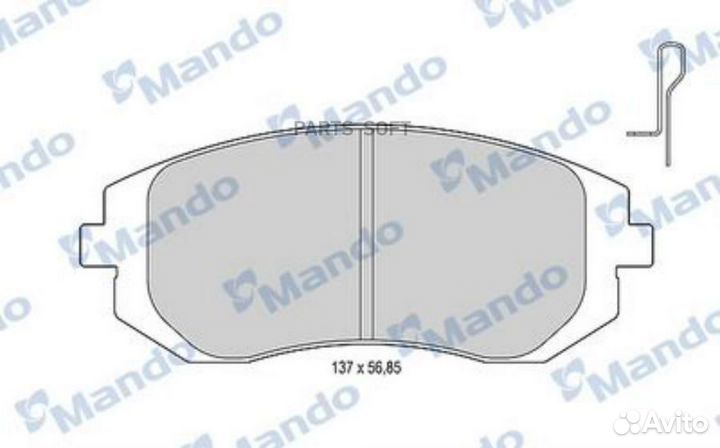 Mando MBF015823 Колодки тормозные дисковые перед