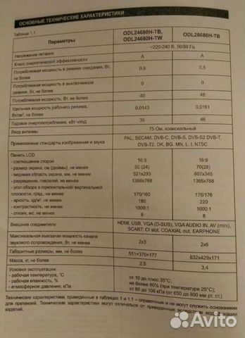 OK odl28680h-тв Телевизор