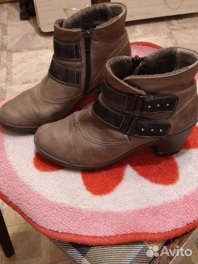 Ботильоны жен. раз 37 б/у, утепленные