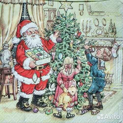 Салфетки новый год