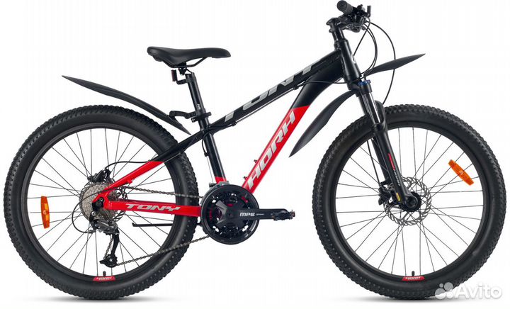 Велосипед horh tony tyhd 4.4 24 (2023) Black-Red M