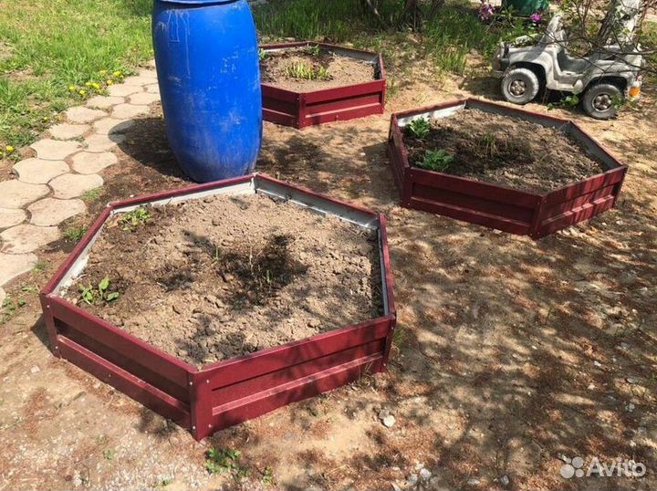 Грядка цветная 1м х 1м х 32см