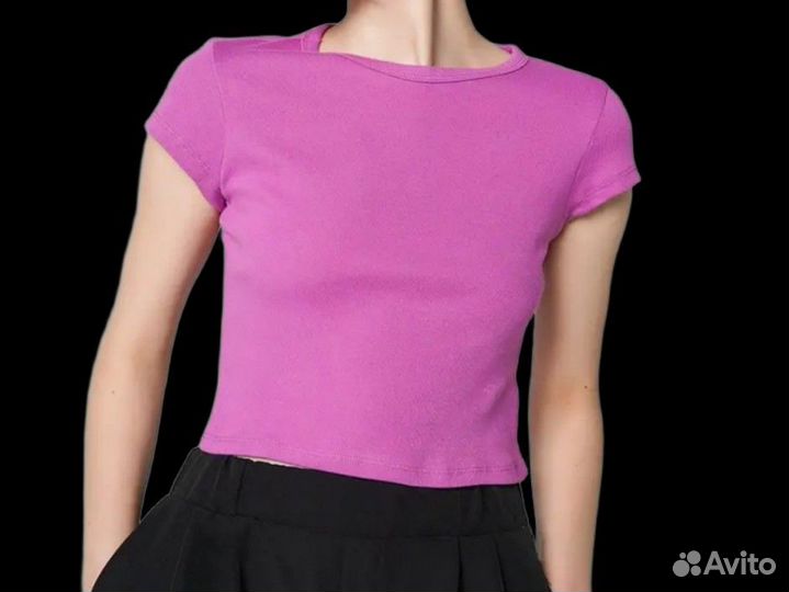 Кроп топ футболка женская