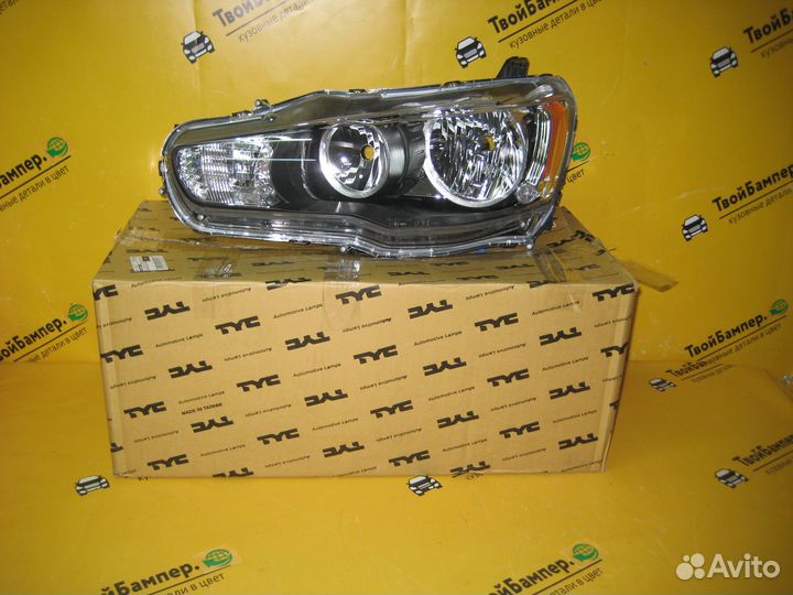 Фара левая Mitsubishi Lancer 10 под эл кор