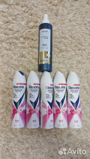 Дезодорант Rexona и крем-спрей Ollin