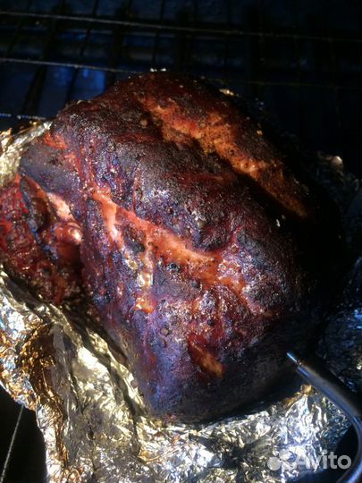 Копчение мясо BBQ