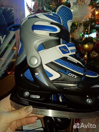 Новые Ледовые коньки раздвижные