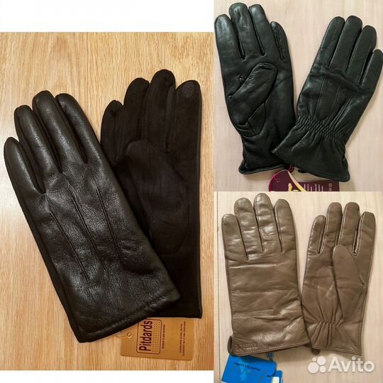 Мужские перчатки натуральная кожа 9,5 и 11 новые