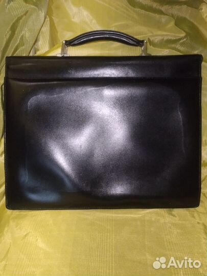 Мужской кожаный портфель Montblanc